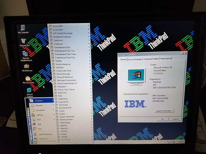 Illustration for article titled This IBM ThinkPad 600E is pretty slick